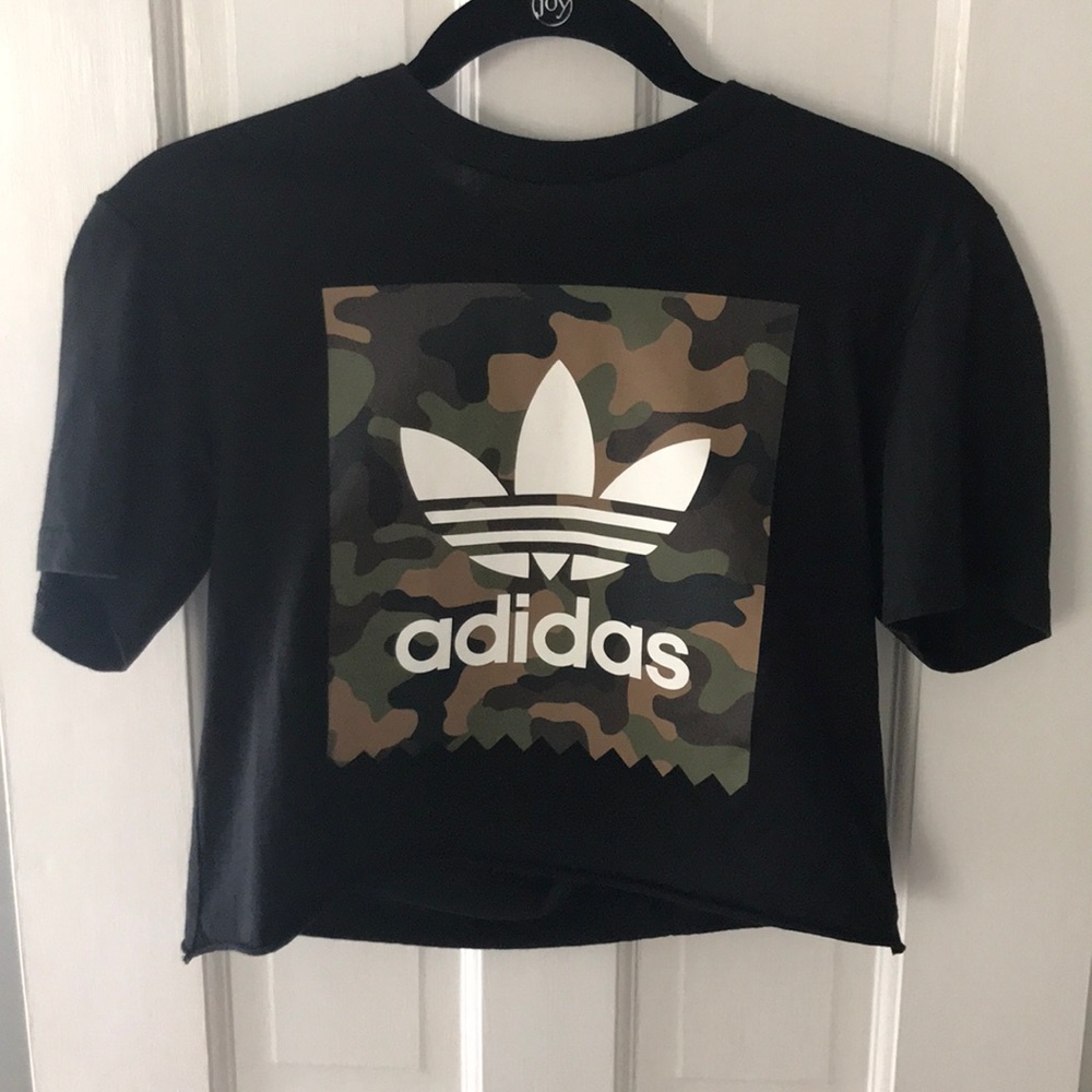 Adidas cut crop Top XS